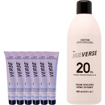 evo Buy 6 hue-verse permanent colour new copper Shades, Get Developer FREE!