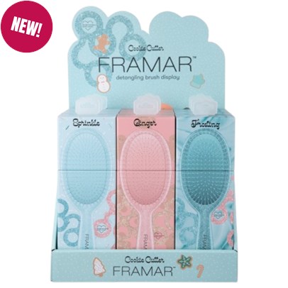 Framar Cookie Cutter Detangle Brush Display 9 pc.