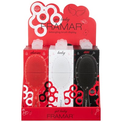 Framar Get Lucky Detangle Brush Display 9 pc.