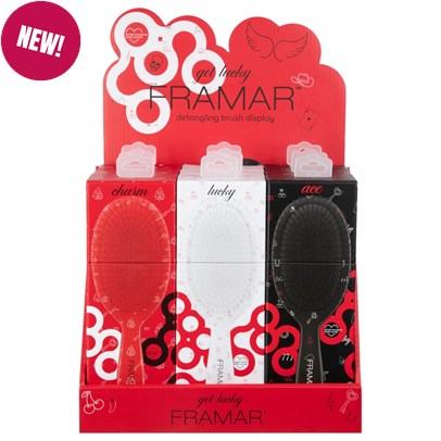 Framar Get Lucky Detangle Brush Display 9 pc.