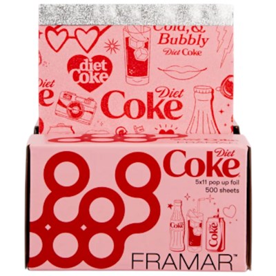 Framar Embossed Pop Up Foil Medium Diet Coke 5 inch x 11 inch 500 ct.