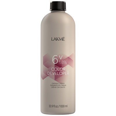 LAKMÉ COLOR DEVELOPER OXIDANT CREAM 6 Volume 1.8% Liter