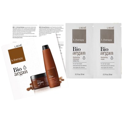 LAKMÉ Bio argan Hydrating Shampoo/Mask Duo Sachet 2 x 0.3 Fl. Oz.