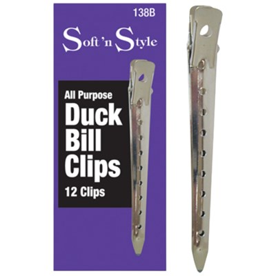 Soft 'n Style Boxed Duck Bill Clips 12 pk.