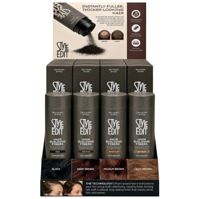 Style Edit Hair Building Fibers Display 17 pc.