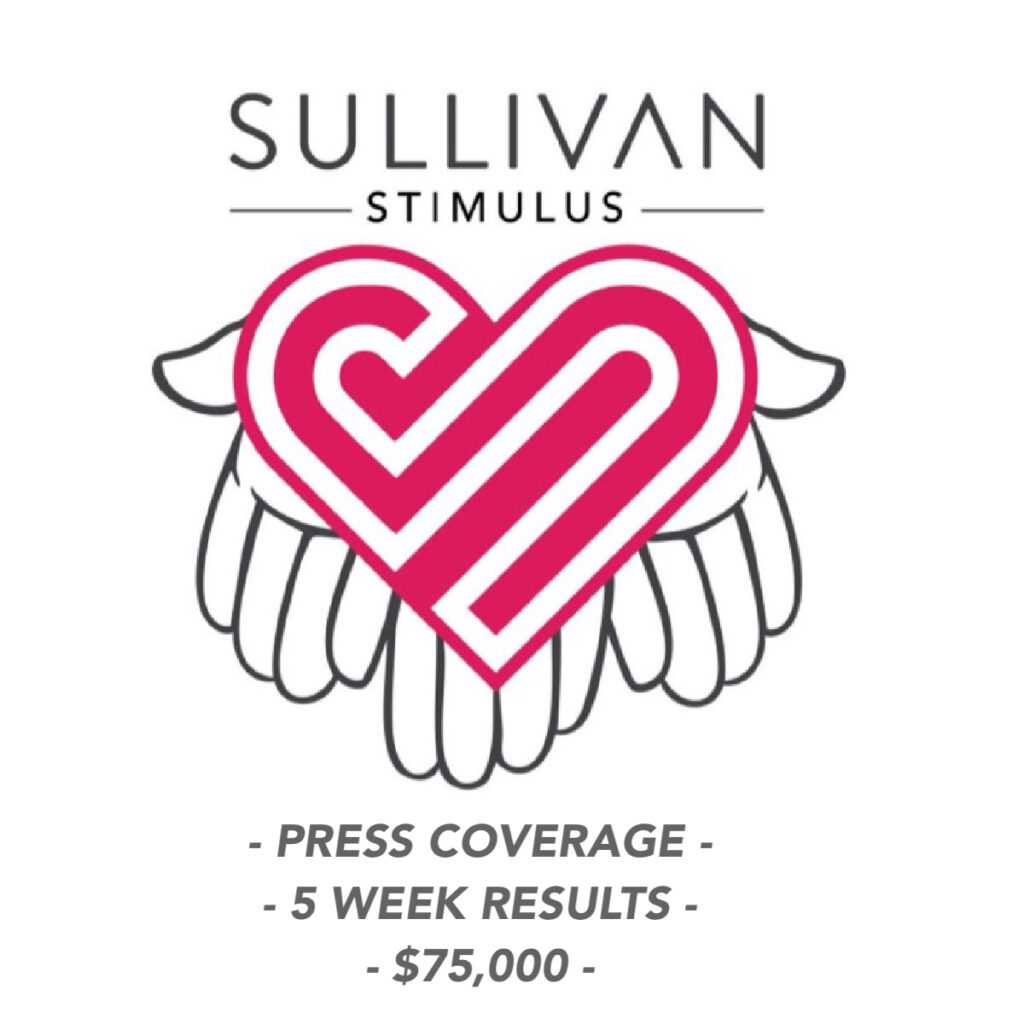 Sullivan Stimulus Program generates over $75,000 in proceeds for over 300 businesses in first five weeks